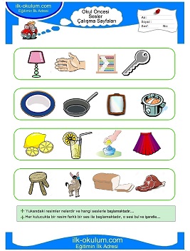 Çocuklar İçin Farklı Sesi Bul Çalışma Sayfaları 
